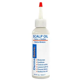 Dermasolve 4 oz Psoriasis, Seborrheic Dermatitis, & Dandruff Scalp Oil - Dermatologist Approved - Flaky Scalp Relief, Clinically Tested, Long-Lasting Itch-Free, High-Performance Formula