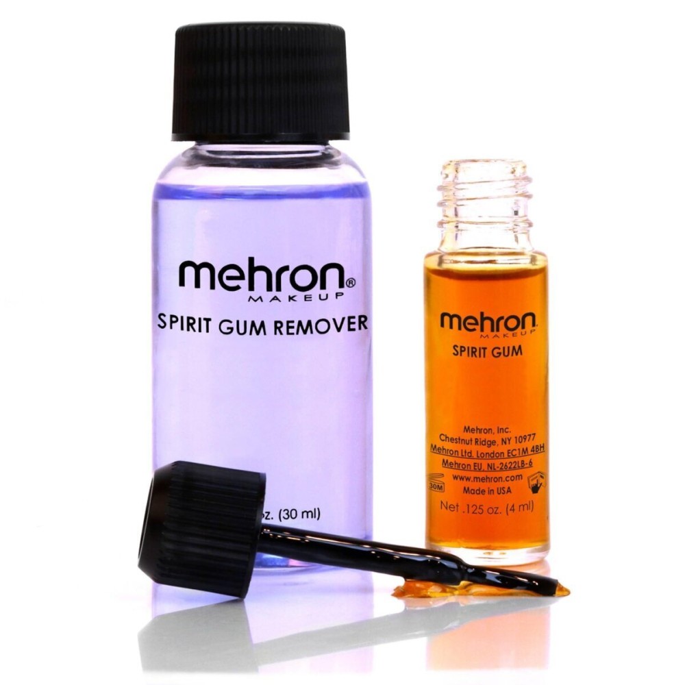 Mehron Makeup Spirit Gum & Remover Combo Kit | Spirit Gum Adhesive and Remover | Professional Cosmetic Glue for Face, Skin, & Body Mehron Makeup Spirit Gum & Remover Combo Kit | Spirit Gum Adhesive and Remover | Professional Cosmetic Glue for Face, Skin, & Body