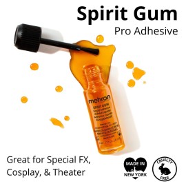 Mehron Makeup Spirit Gum & Remover Combo Kit | Spirit Gum Adhesive and Remover | Professional Cosmetic Glue for Face, Skin, & Body Mehron Makeup Spirit Gum & Remover Combo Kit | Spirit Gum Adhesive and Remover | Professional Cosmetic Glue for Face, Skin, & Body