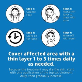 De La Cruz 10% Sulfur Ointment - Cystic Acne Treatment for Face and Body - Daily 10 Min Spot Treatment Mask - Safe and Effective Game Changing Hormonal Acne Treatment That Clears Up Pimples - 2.6 oz De La Cruz 10% Sulfur Ointment - Cystic Acne Treatment for Face and Body - Daily 10 Min Spot Treatment Mask - Safe and Effective Game Changing Hormonal Acne Treatment That Clears Up Pimples - 2.6 oz