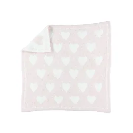 Barefoot Dreams CozyChic Dream Receiving Blanket - Pink/White Hearts Barefoot Dreams CozyChic Dream Receiving Blanket - Pink/White Hearts