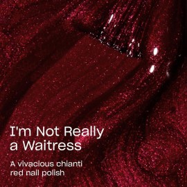 OPI Nail Lacquer I\'m Not Really a Waitress | Opaque Dark Red Pearl Chip Resistant Nail Polish | Vegan, Fast Drying, Streak Free OPI Nail Lacquer I\'m Not Really a Waitress | Opaque Dark Red Pearl Chip Resistant Nail Polish | Vegan, Fast Drying, Streak Free