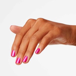 OPI Nail Lacquer Pompeii Purple | Opaque Bright Purple Pearl Chip Resistant Nail Polish | Vegan, Fast Drying, Streak Free