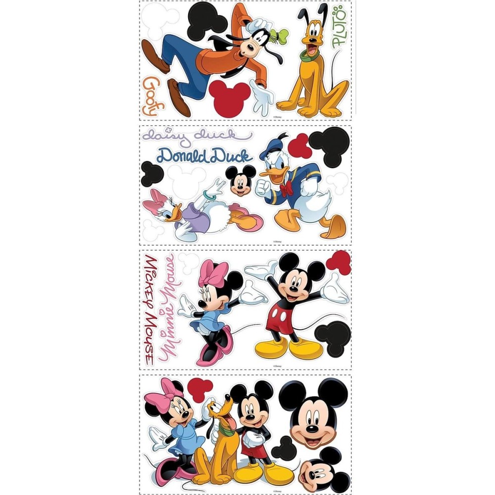 RoomMates RMK1507SCS Mickey and Friends Peel and Stick Wall Decals RoomMates RMK1507SCS Mickey and Friends Peel and Stick Wall Decals