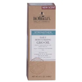 Dr. Miracle\'s Daily Moisturizing Gro Oil, Blended with Vitamins A, D, E, Avocado & Aloe Vera For Healthy Hair Growth, 4 Ounce Dr. Miracle\'s Daily Moisturizing Gro Oil, Blended with Vitamins A, D, E, Avocado & Aloe Vera For Healthy Hair Growth, 4 Ounce