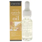 Cuccio Naturale Revitalizing Cuticle Oil - Hydrating Oil For Repaired Cuticles Overnight - Remedy For Damaged Skin And Thin Nails - Paraben/Cruelty-Free Formula - Milk And Honey - 0.5 Oz