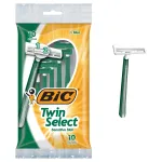 BIC Men\'s Twin Select Disposable Razor, Sensitive Skin, 10 count (Pack of 3)