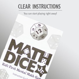 ThinkFun Math Dice Junior Game - Engaging Math Skills Builder | Perfect for Kids Aged 6+ | Aids in Mental Agility | Toy of The Year Nominee ThinkFun Math Dice Junior Game - Engaging Math Skills Builder | Perfect for Kids Aged 6+ | Aids in Mental Agility | Toy of The Year Nominee
