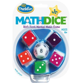 ThinkFun Math Dice Junior Game - Engaging Math Skills Builder | Perfect for Kids Aged 6+ | Aids in Mental Agility | Toy of The Year Nominee ThinkFun Math Dice Junior Game - Engaging Math Skills Builder | Perfect for Kids Aged 6+ | Aids in Mental Agility | Toy of The Year Nominee