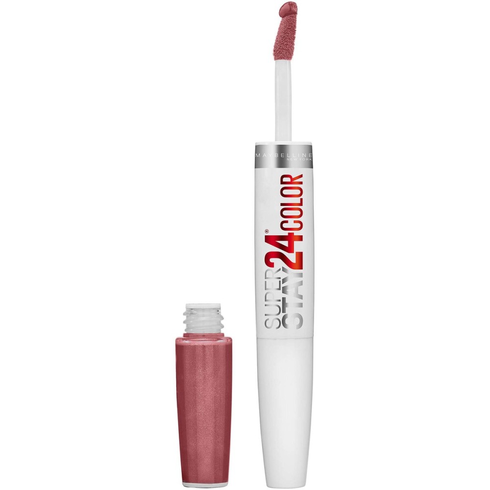 Maybelline Super Stay 24, 2-Step Liquid Lipstick Makeup, Long Lasting Highly Pigmented Color with Moisturizing Balm, Forever Chestnut, Brown, 1 Count Maybelline Super Stay 24, 2-Step Liquid Lipstick Makeup, Long Lasting Highly Pigmented Color with Moisturizing Balm, Forever Chestnut, Brown, 1 Count