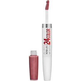 Maybelline Super Stay 24, 2-Step Liquid Lipstick Makeup, Long Lasting Highly Pigmented Color with Moisturizing Balm, Forever Chestnut, Brown, 1 Count