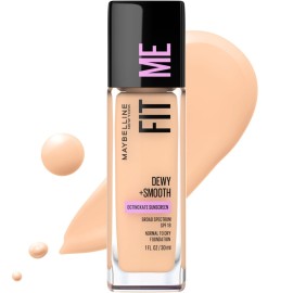 Maybelline Fit Me Dewy + Smooth Liquid Foundation Makeup, Classic Ivory, 1 Count (Packaging May Vary) Maybelline Fit Me Dewy + Smooth Liquid Foundation Makeup, Classic Ivory, 1 Count (Packaging May Vary)