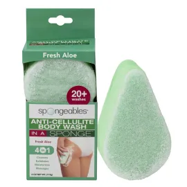 Spongeables Anti Cellulite Body Wash in a 20+ Wash Sponge, Fresh Aloe, 1 Count Spongeables Anti Cellulite Body Wash in a 20+ Wash Sponge, Fresh Aloe, 1 Count
