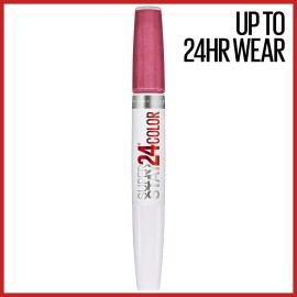 Maybelline Super Stay 24, 2-Step Liquid Lipstick Makeup, Long Lasting Highly Pigmented Color with Moisturizing Balm, Blush On, Pink, 1 Count Maybelline Super Stay 24, 2-Step Liquid Lipstick Makeup, Long Lasting Highly Pigmented Color with Moisturizing Balm, Blush On, Pink, 1 Count