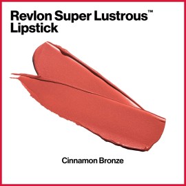Revlon Super Lustrous Lipstick, Creamy Formula For Soft, Fuller-Looking Lips, Moisturized Feel, Cinnamon Bronze, 0.15 oz Revlon Super Lustrous Lipstick, Creamy Formula For Soft, Fuller-Looking Lips, Moisturized Feel, Cinnamon Bronze, 0.15 oz