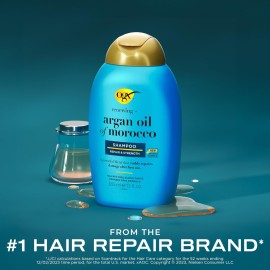OGX Renewing + Argan Oil of Morocco Shampoo, Damage Repairing Shampoo & Argan Oil to Help Strengthen & Repair Dry, Damaged Hair, Paraben-Free, Sulfate-Free Surfactants, 13 fl. Oz OGX Renewing + Argan Oil of Morocco Shampoo, Damage Repairing Shampoo & Argan Oil to Help Strengthen & Repair Dry, Damaged Hair, Paraben-Free, Sulfate-Free Surfactants, 13 fl. Oz