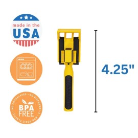 Constructive Eating Plate and Utensils Set - Made in USA - Toddler Dinnerware, Kids Dinnerware and Utensils Set for Ages 1-3, Toddler Utensils 2 and 3 Year Old, Divided Toddler Plates (Construction)