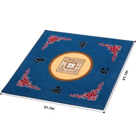 Yellow Mountain Imports Table Cover for Mahjong, Poker, Card Games, Board Games, Tile Game, and Dominoes - 31.1 Inches - Roll-up Gaming Mat with Carrying Bag Yellow Mountain Imports Table Cover for Mahjong, Poker, Card Games, Board Games, Tile Game, and Dominoes - 31.1 Inches - Roll-up Gaming Mat with Carrying Bag