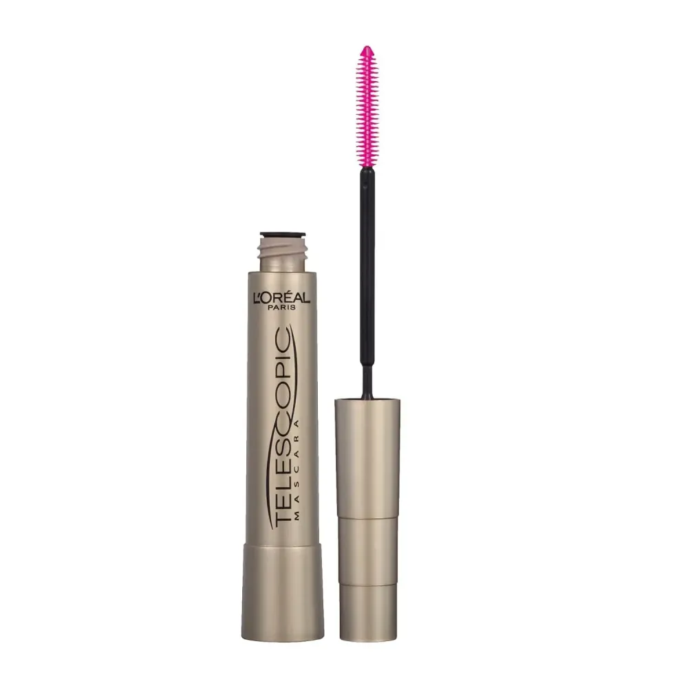 L\'Oreal Paris Makeup Telescopic Original Lengthening, Lash Separating Mascara with Dual Precision Brush, Washable, Black Brown, 0.27 Fl Oz., 1 Count L\'Oreal Paris Makeup Telescopic Original Lengthening, Lash Separating Mascara with Dual Precision Brush, Washable, Black Brown, 0.27 Fl Oz., 1 Count