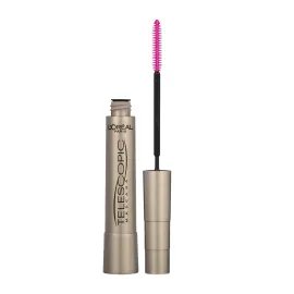 L\'Oreal Paris Makeup Telescopic Original Lengthening, Lash Separating Mascara with Dual Precision Brush, Washable, Black Brown, 0.27 Fl Oz., 1 Count