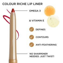 L\'Oreal Paris Colour Riche Lip Liner Pencil, Creamy Lip Liner with Omega 3 and Vitamin E, 780 Au Naturale (Soft Neutral Beige) L\'Oreal Paris Colour Riche Lip Liner Pencil, Creamy Lip Liner with Omega 3 and Vitamin E, 780 Au Naturale (Soft Neutral Beige)
