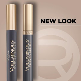 LOreal Paris Makeup Voluminous Mascara Original, Curved Brush Lifts & Builds Lashes Up To 5X Volume, Clump Free, Smudge Free, Black Brown, 0.28 Fl Oz LOreal Paris Makeup Voluminous Mascara Original, Curved Brush Lifts & Builds Lashes Up To 5X Volume, Clump Free, Smudge Free, Black Brown, 0.28 Fl Oz
