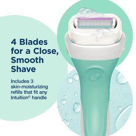 Schick Intuition Sensitive Skin Womens Razor Refills with Vitamin E & Aloe, Pack of 1(count of 3) Schick Intuition Sensitive Skin Womens Razor Refills with Vitamin E & Aloe, Pack of 1(count of 3)