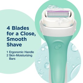 Schick Intuition Razors for Women with Sensitive Skin | 1 Razor & 2 Intuition Razor Blades Refill with Organic Aloe Schick Intuition Razors for Women with Sensitive Skin | 1 Razor & 2 Intuition Razor Blades Refill with Organic Aloe