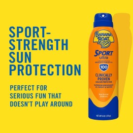 Banana Boat Sport Ultra SPF 100 Sunscreen Spray, 6oz | Sport Sunscreen Spray SPF 100, Banana Boat Sunscreen SPF 100 Spray, High SPF Sunscreen, Water Resistant Sunscreen, 6oz Banana Boat Sport Ultra SPF 100 Sunscreen Spray, 6oz | Sport Sunscreen Spray SPF 100, Banana Boat Sunscreen SPF 100 Spray, High SPF Sunscreen, Water Resistant Sunscreen, 6oz