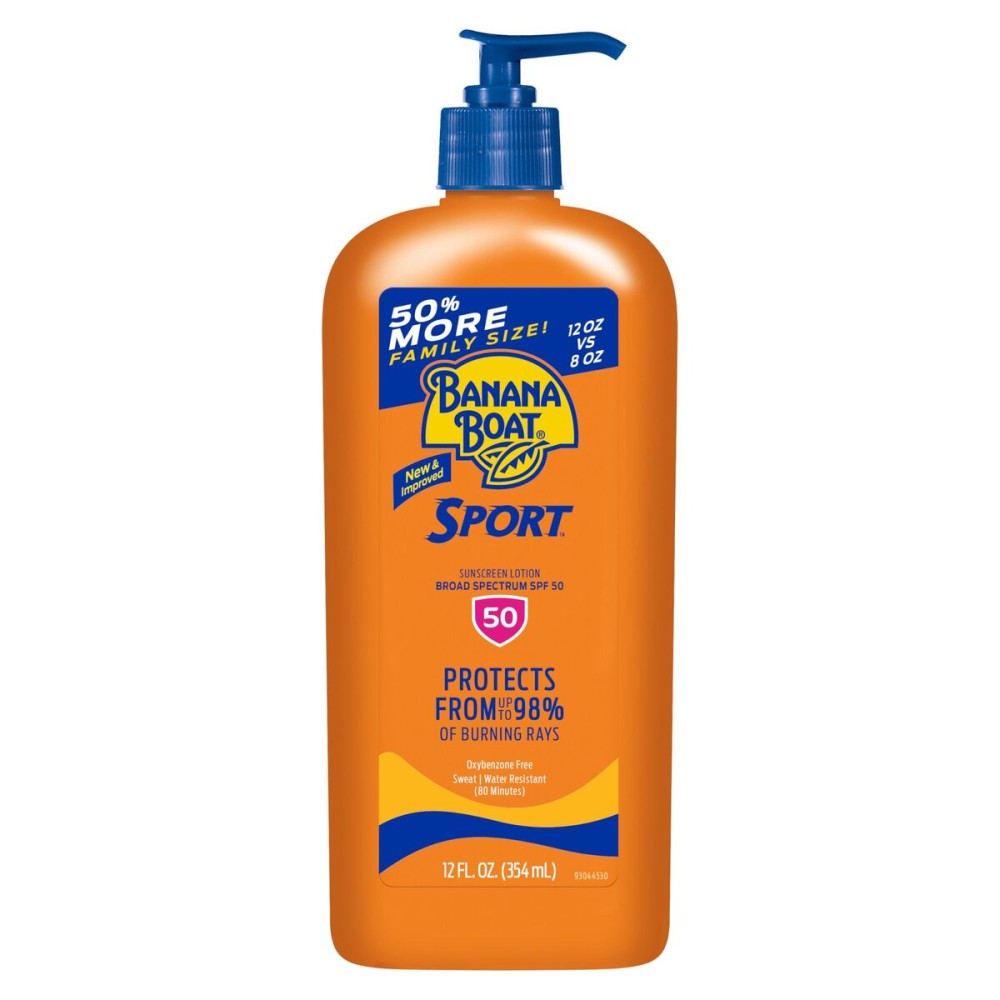Banana Boat Sport Ultra SPF 50 Sunscreen Lotion, 12oz | Banana Boat Sunscreen SPF 50 Lotion, Oxybenzone-Free, Sunblock, Family Size, 12oz (Pack of 1) Banana Boat Sport Ultra SPF 50 Sunscreen Lotion, 12oz | Banana Boat Sunscreen SPF 50 Lotion, Oxybenzone-Free, Sunblock, Family Size, 12oz (Pack of 1)