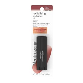 Neutrogena Revitalizing and Moisturizing Tinted Lip Balm with Sun Protective Broad Spectrum SPF 20 Sunscreen, Lip Soothing Balm with a Sheer Tint in Color Fresh Plum 60,.15 oz Neutrogena Revitalizing and Moisturizing Tinted Lip Balm with Sun Protective Broad Spectrum SPF 20 Sunscreen, Lip Soothing Balm with a Sheer Tint in Color Fresh Plum 60,.15 oz