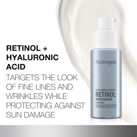 Neutrogena Rapid Wrinkle Repair Retinol Face Moisturizer with SPF 30 Sunscreen, Daily Anti-Aging Face Cream with Retinol & Hyaluronic Acid to Fight Fine Lines, Wrinkles, & Dark Spots, 1 fl. oz Neutrogena Rapid Wrinkle Repair Retinol Face Moisturizer with SPF 30 Sunscreen, Daily Anti-Aging Face Cream with Retinol & Hyaluronic Acid to Fight Fine Lines, Wrinkles, & Dark Spots, 1 fl. oz