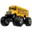 KiNSFUN 5 Monster School Bus Die Cast Metal Model, Pullback Action Toy Monster Truck