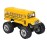 KiNSFUN 5 Monster School Bus Die Cast Metal Model, Pullback Action Toy Monster Truck