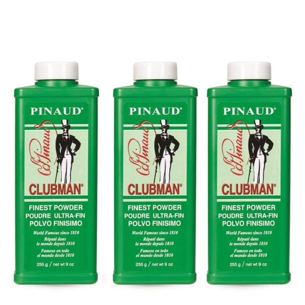 Clubman Pinaud Finest Powder, Classic White Powder for Men, Protection Against Sweat and Body Odor, 9 oz x 3 Packs Clubman Pinaud Finest Powder, Classic White Powder for Men, Protection Against Sweat and Body Odor, 9 oz x 3 Packs