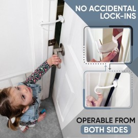 DOOR MONKEY Child Proof Door Lock & Pinch Guard - For Door Knobs & Lever Handles - Easy to Install - No Tools or Tape Required - Baby Safety Door Lock For Kids - Very Portable - Great for Dogs & Cats DOOR MONKEY Child Proof Door Lock & Pinch Guard - For Door Knobs & Lever Handles - Easy to Install - No Tools or Tape Required - Baby Safety Door Lock For Kids - Very Portable - Great for Dogs & Cats