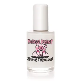 Piggy Paint | 100% Non-Toxic Girls Nail Polish Top Coat | Safe, Cruelty-free, Vegan, & Low Odor for Kids | Shine Topcoat