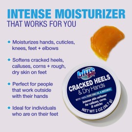 Blue Goo CRACKED HEELS & DRY HANDS Skin Softener for Dry Feet, Hands, Hydrating and Smoothing, Moisturizer, Dryness Relief, 2 Ounce, made with 100% PURE EMU OIL Blue Goo CRACKED HEELS & DRY HANDS Skin Softener for Dry Feet, Hands, Hydrating and Smoothing, Moisturizer, Dryness Relief, 2 Ounce, made with 100% PURE EMU OIL