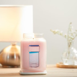 Yankee Candle Pink Sands Scented, Classic 22oz Large Jar Single Wick Candle, Over 110 Hours of Burn Time, Perfect for Creating Relaxing Atmosphere Yankee Candle Pink Sands Scented, Classic 22oz Large Jar Single Wick Candle, Over 110 Hours of Burn Time, Perfect for Creating Relaxing Atmosphere