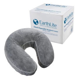 EARTHLITE Fitted Disposable Face Cradle Covers - Medical-Grade, Soft, Non-Sticking Massage Headrest Covers for Massage Tables & Massage Chairs (50 count)