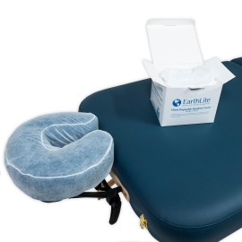 EARTHLITE Fitted Disposable Face Cradle Covers - Medical-Grade, Soft, Non-Sticking Massage Headrest Covers for Massage Tables & Massage Chairs (50 count) EARTHLITE Fitted Disposable Face Cradle Covers - Medical-Grade, Soft, Non-Sticking Massage Headrest Covers for Massage Tables & Massage Chairs (50 count)