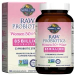 Garden of Life Raw Probiotics for Women Over 50-50 & Wiser Women\'s Probiotic with Acidophilus, Live Cultures, Probiotic - Created Vitamins, Enzymes, Prebiotics - 90 Vegetarian Capsules