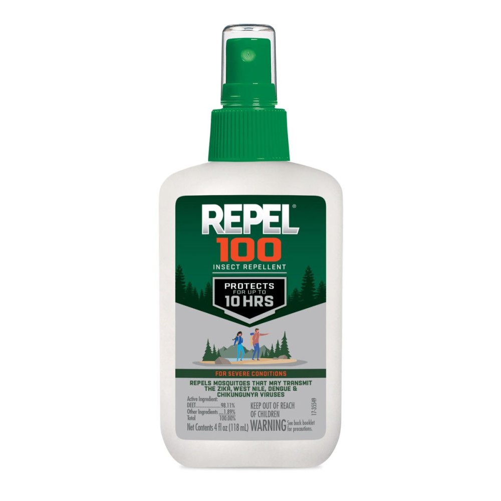 Repel 100 Insect Repellent, Pump Spray, 4-Fluid Ounces, 10-Hour Protection Repel 100 Insect Repellent, Pump Spray, 4-Fluid Ounces, 10-Hour Protection