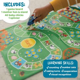 Peaceable Kingdom Count Your Chickens Award Winning Cooperative Counting Game for 2 to 4 Kids Ages 3+ Peaceable Kingdom Count Your Chickens Award Winning Cooperative Counting Game for 2 to 4 Kids Ages 3+