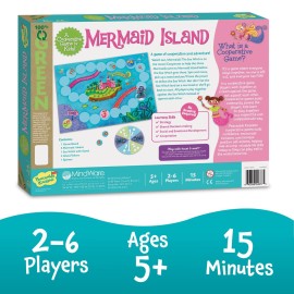 Peaceable Kingdom Mermaid Island Award Winning Cooperative Board Game for 2 to 6 Kids Ages 5+ Peaceable Kingdom Mermaid Island Award Winning Cooperative Board Game for 2 to 6 Kids Ages 5+