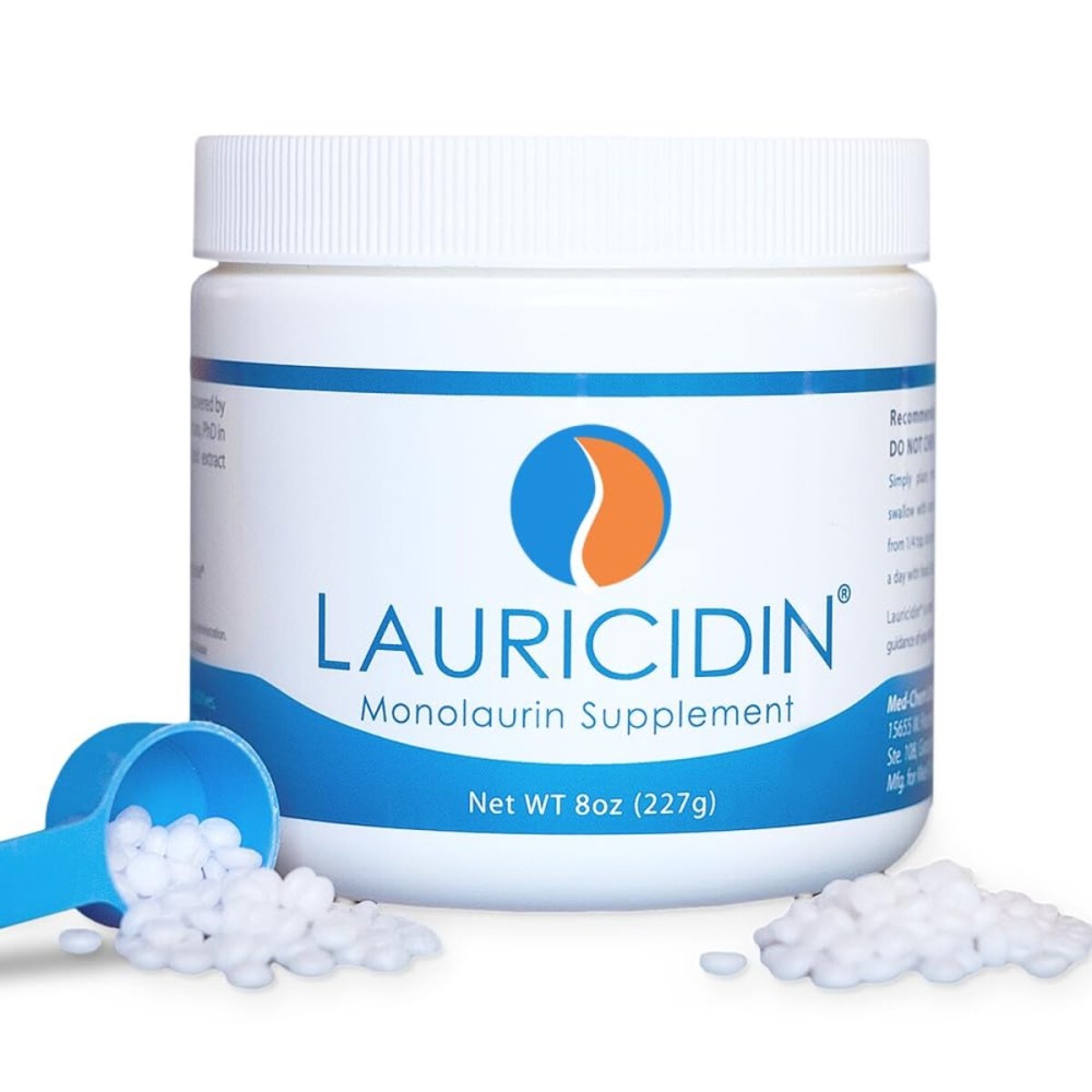 Lauricidin- The Original Monolaurin Supplement- 3000mg per Serving- 227g per Jar (Essential Immune Support and Gut Health) Lauricidin- The Original Monolaurin Supplement- 3000mg per Serving- 227g per Jar (Essential Immune Support and Gut Health)