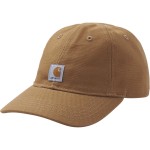 Carhartt unisex baby Hat Baseball Cap, Carhartt Brown, 0-18 Months US