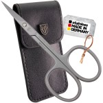 3 Swords Germany - brand quality STAINLESS STEEL INOX CURVED CUTICLE SCISSORS (1 PIECE) with case for manicure pedicure - nail care by 3 Swords - Made in Germany