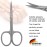 3 Swords Germany - brand quality STAINLESS STEEL INOX CURVED CUTICLE SCISSORS (1 PIECE) with case for manicure pedicure - nail care by 3 Swords - Made in Germany
