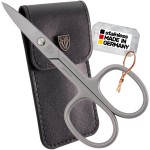 3 Swords Germany - brand quality STAINLESS STEEL INOX CURVED NAIL SCISSORS (1 PIECE) with case for manicure pedicure - nail care by 3 Swords - Made in Germany